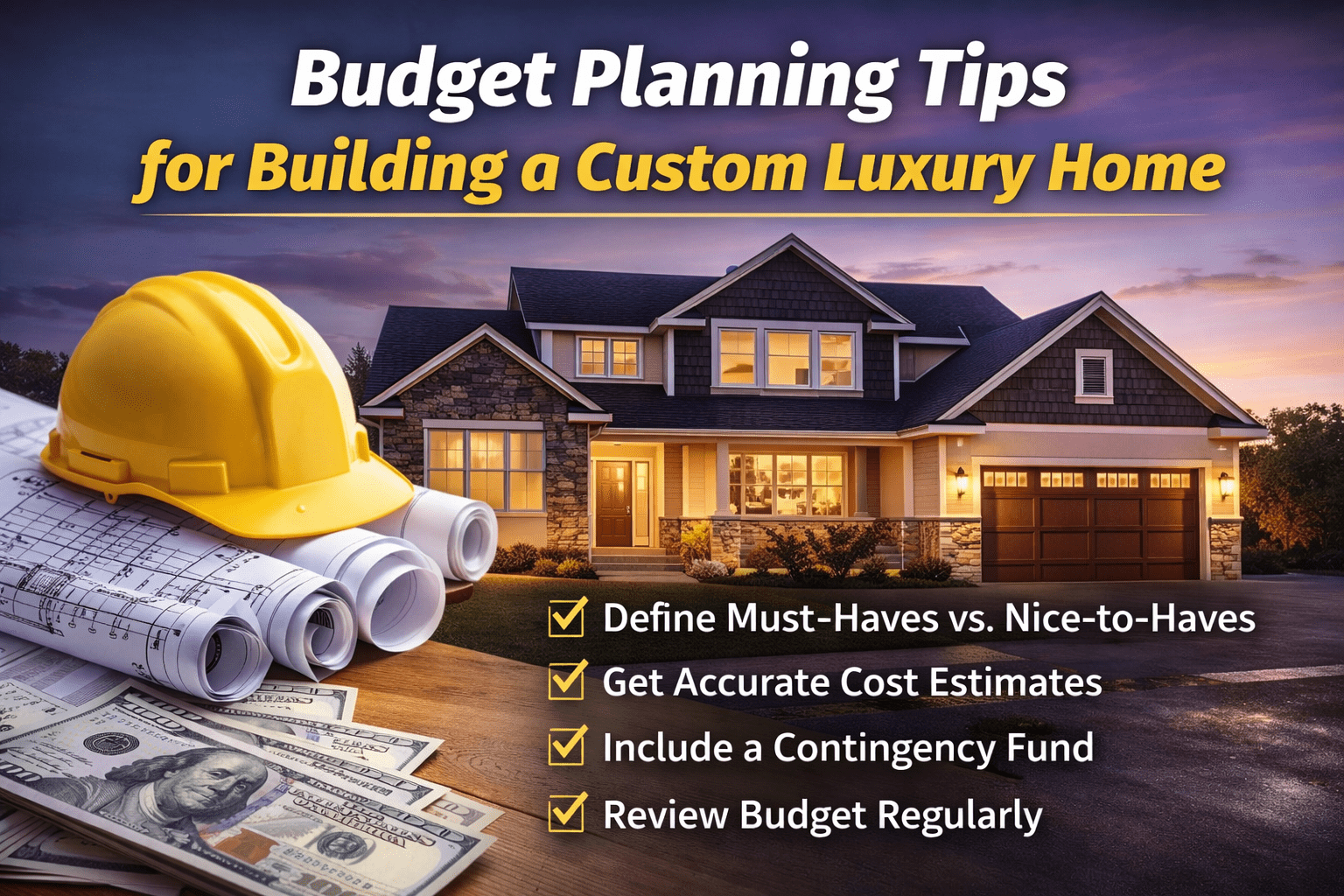 building a custom or luxury home